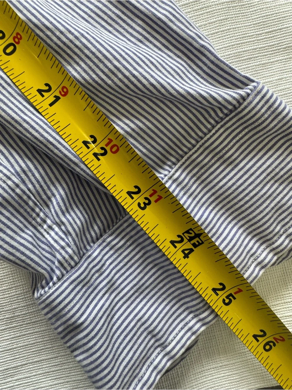 Ralph Lauren Light Blue Pinstripe Button-Down Dress Shirt - Picture 9 of 10